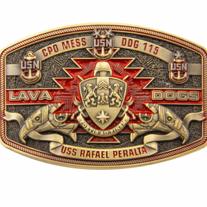 Belt Buckle-USS RAFAEL PERALTA